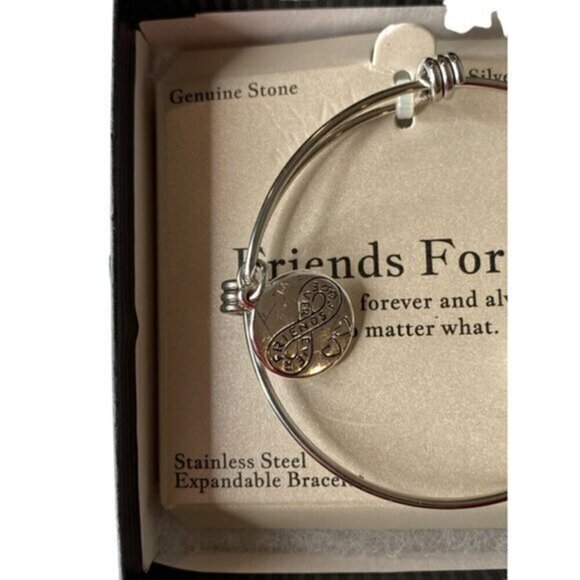 Friends Forever Charm Bangle Bracelet New The Paper Store‎ - Picture 2 of 5